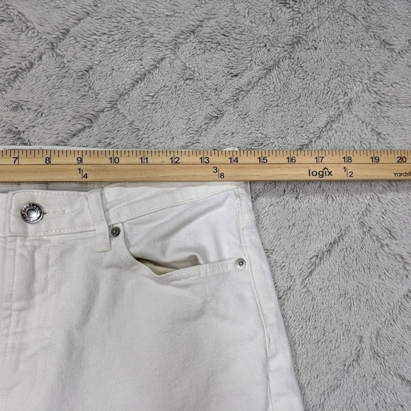 Everlane Jeans Women's 27 White The Mid Rise Skinny Lean Ankle Cotton Blend - Picture 4 of 10